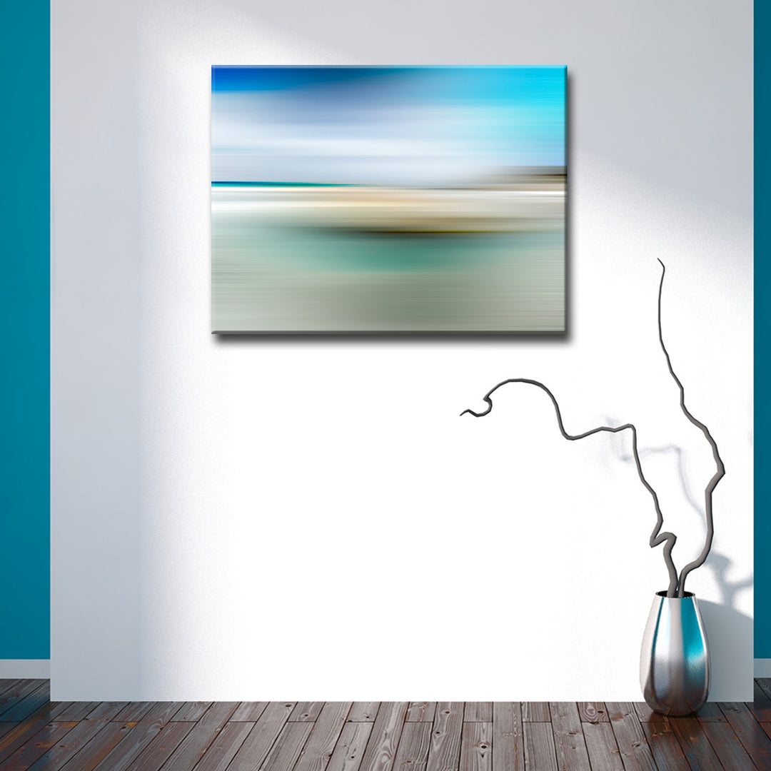 Blur Stripes XIII' Wrapped Canvas Wall Art