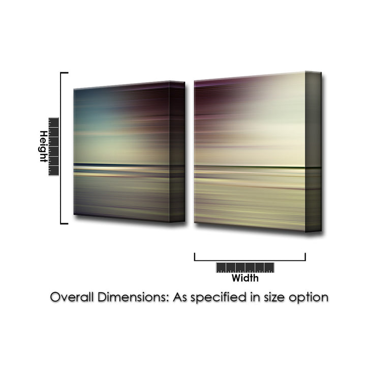 Blur Stripes XIV' 2 Piece Wrapped Canvas Wall Art
