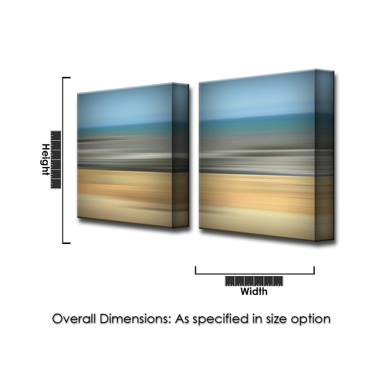 Blur Stripes XV' 2 Piece Wrapped Canvas Wall Art Set