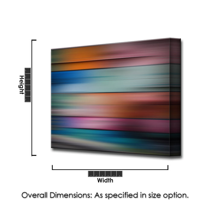 Blur Stripes XVII' Wrapped Canvas Wall Art