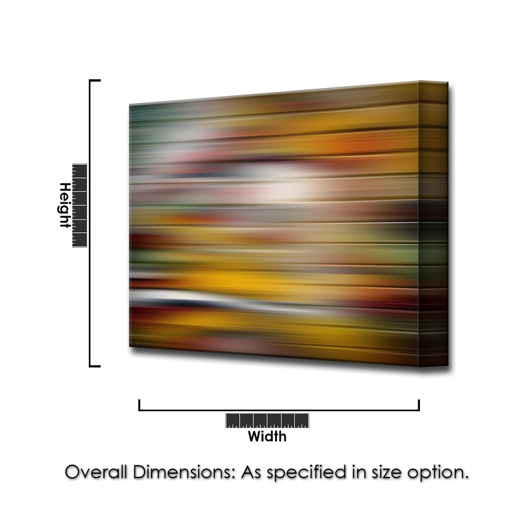 Blur Stripes XVIII' Wrapped Canvas Wall Art