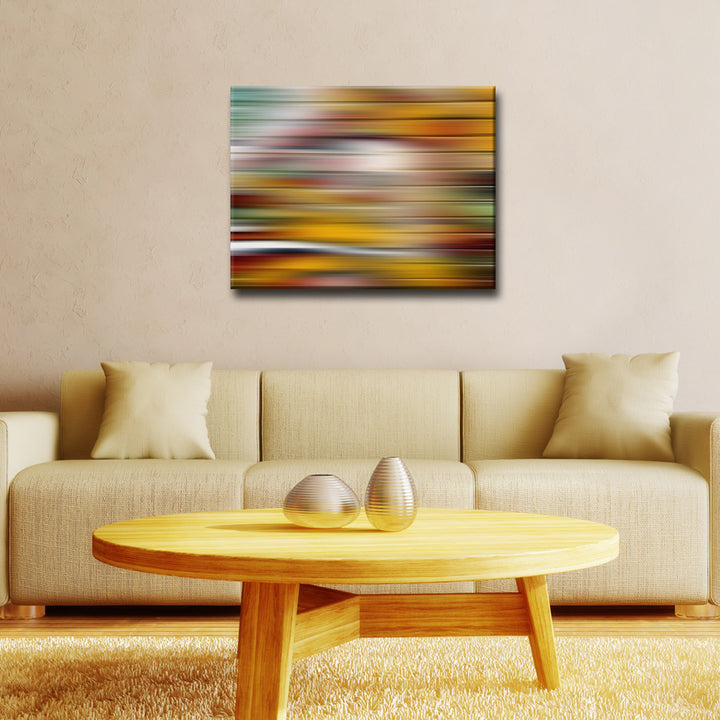 Blur Stripes XVIII' Wrapped Canvas Wall Art