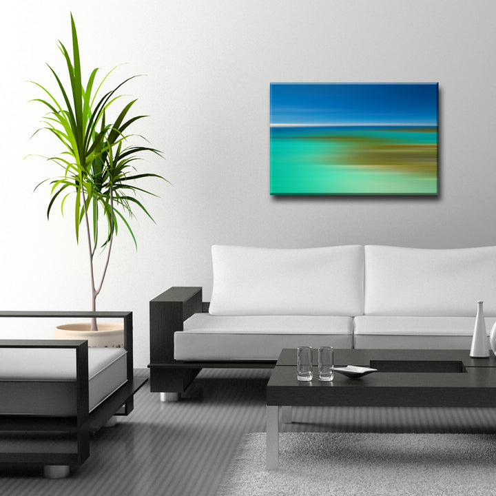 Blur Stripes XXI' Wrapped Canvas Wall Art
