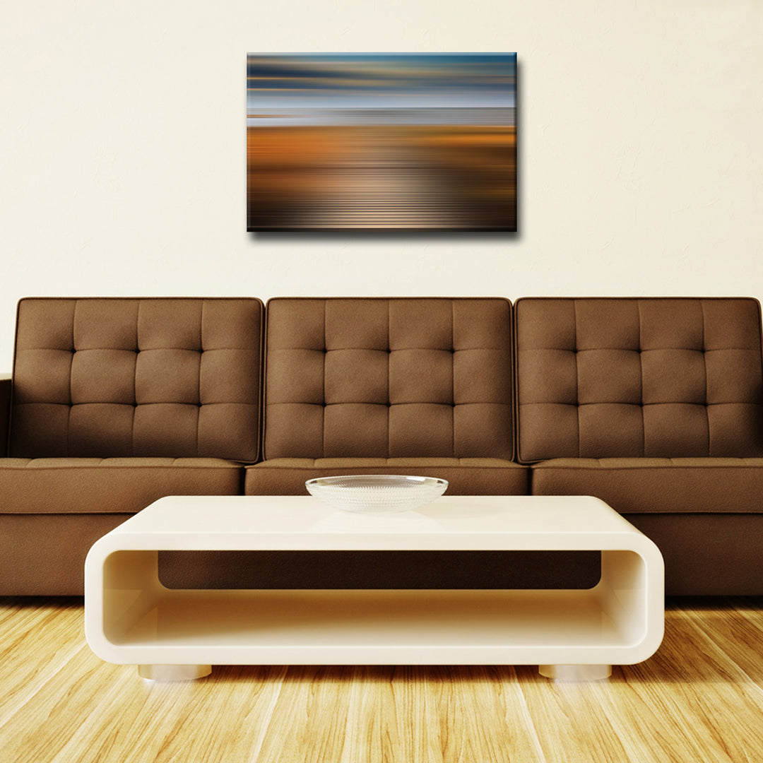 Blur Stripes XXIV' Wrapped Canvas Wall Art