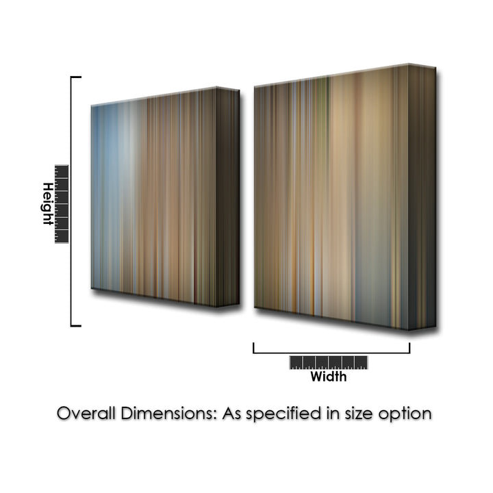 Blur Stripes XXV' 2 Piece Wrapped Canvas Wall Art Set