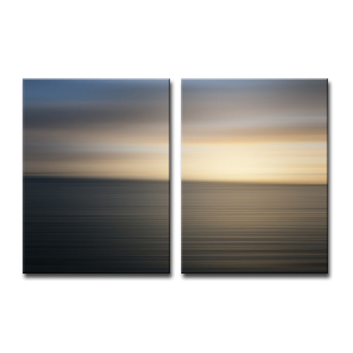 Blur Stripes XXVII' 2 Piece Wrapped Canvas Wall Art Set