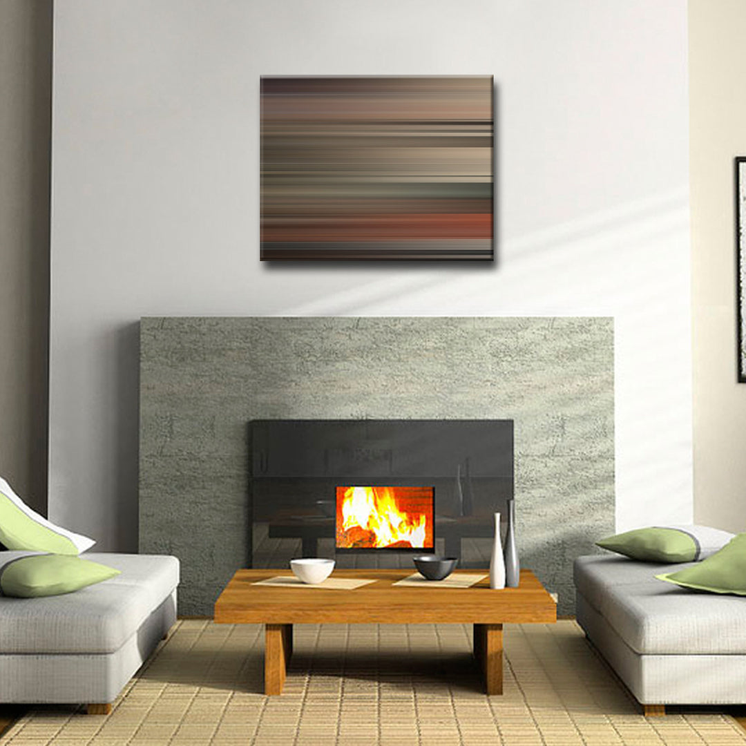 Blur Stripes XXXII' Wrapped Canvas Wall Art
