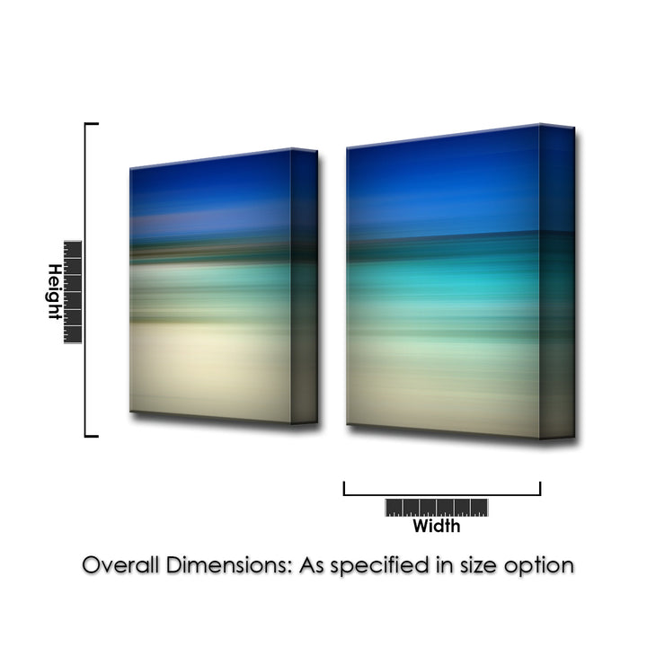 Blur Stripes XLVII' 2 Piece Wrapped Canvas Wall Art Set