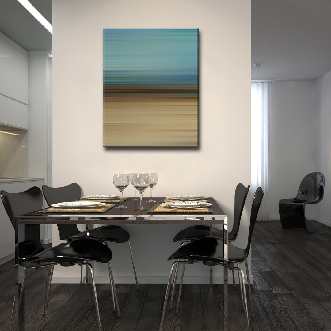 Blur Stripes XLVIII' Wrapped Canvas Wall Art