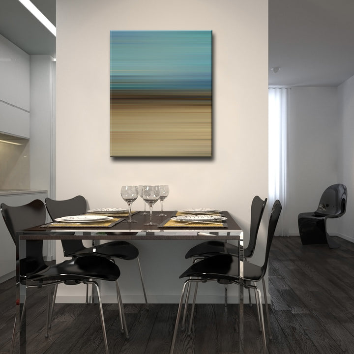 Blur Stripes XLVIII' Wrapped Canvas Wall Art