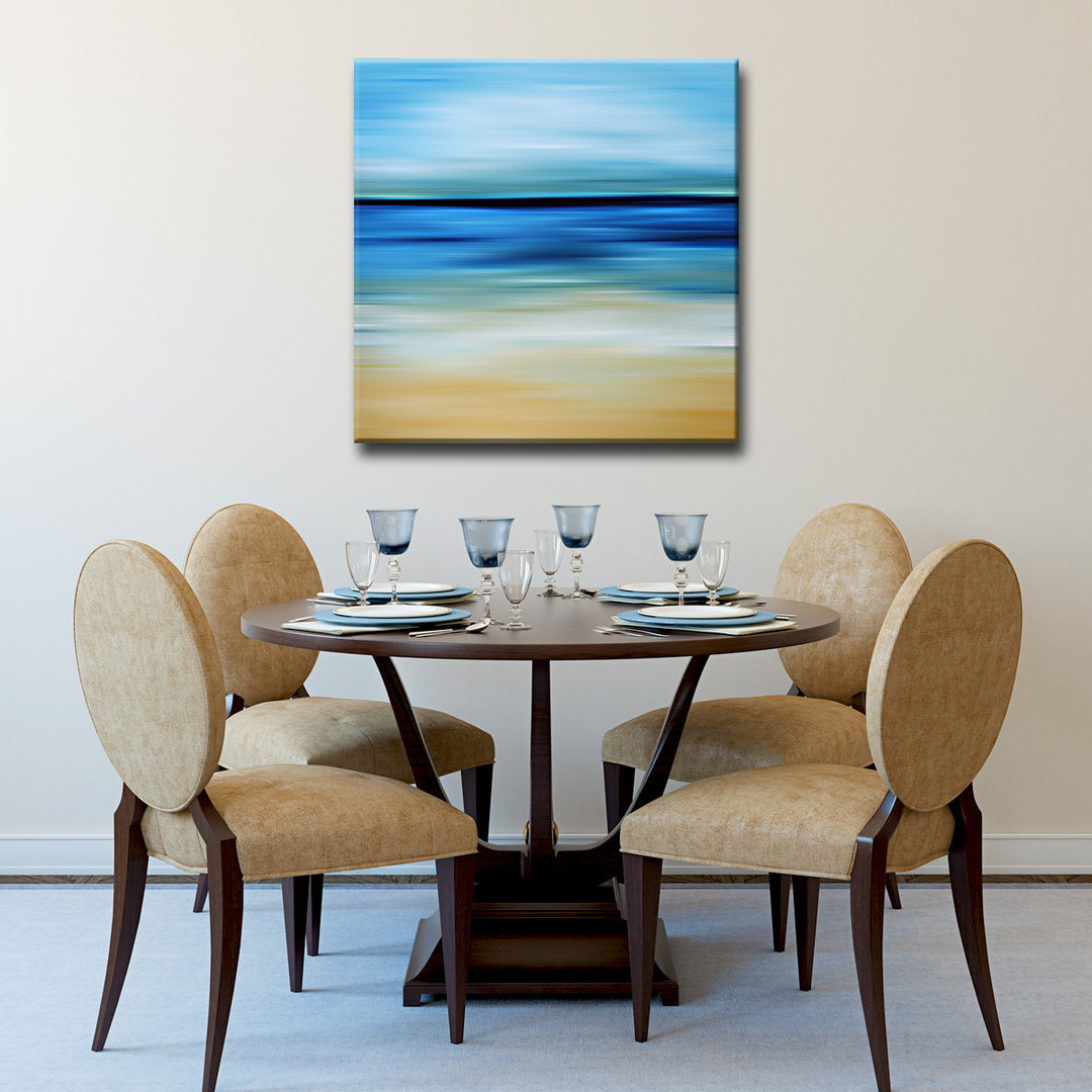 Blur Stripes IV' Wrapped Canvas Wall Art