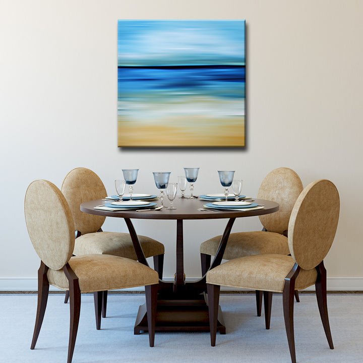 Blur Stripes IV' Wrapped Canvas Wall Art