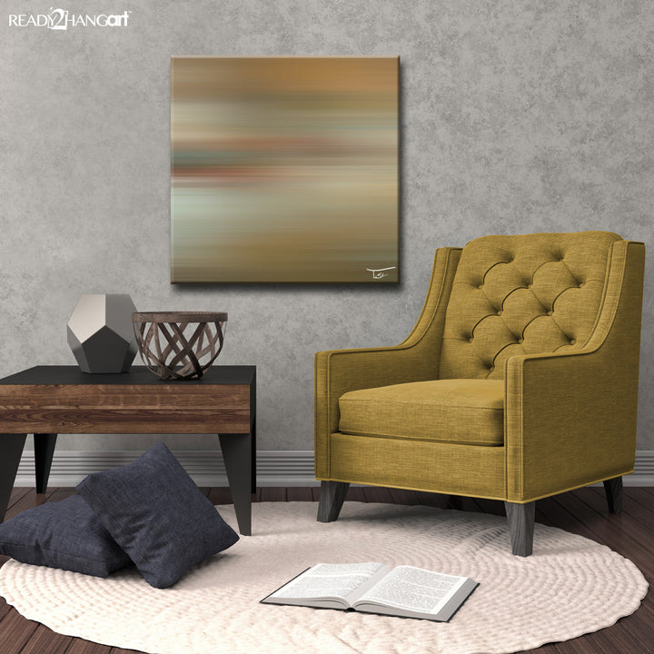 Blur Stripes LII' Wrapped Canvas Wall Art