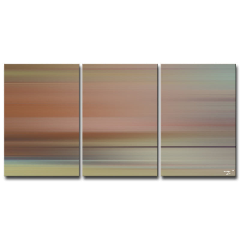 Blur Stripes LIII' Wrapped Canvas Wall Art Set