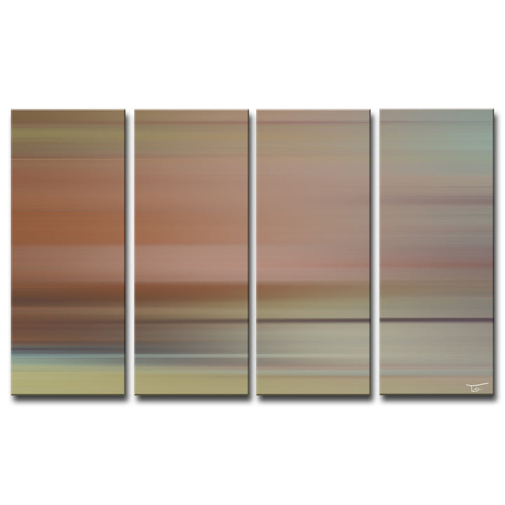 Blur Stripes LIII' Wrapped Canvas Wall Art Set