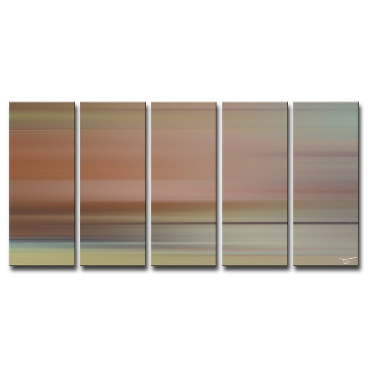 Blur Stripes LIII' Wrapped Canvas Wall Art Set