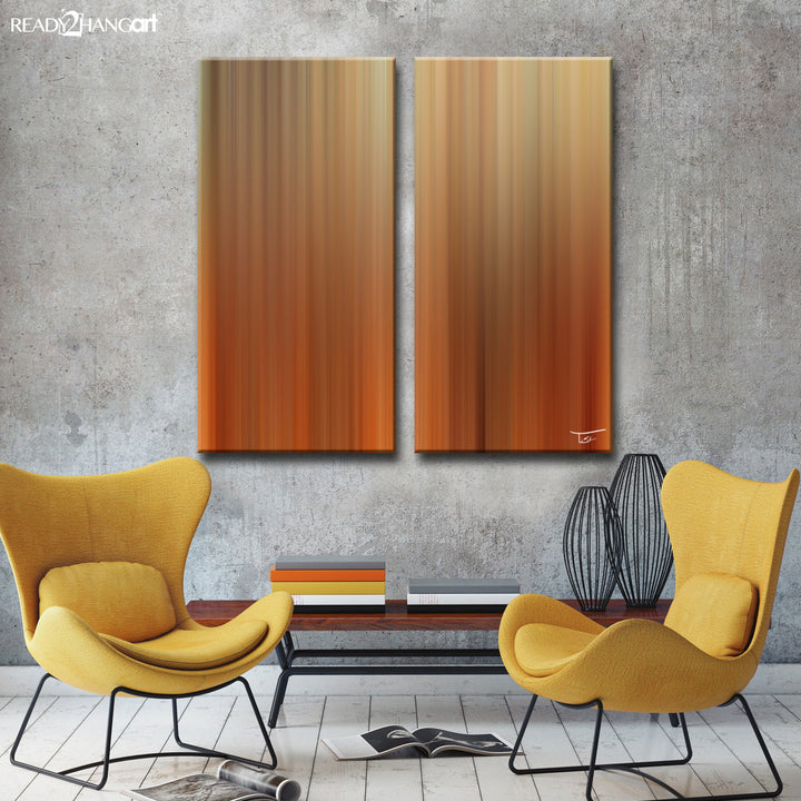 Blur Stripes LIV' Wrapped Canvas Wall Art Set