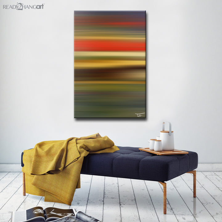 Blur Stripes LV' Wrapped Canvas Wall Art