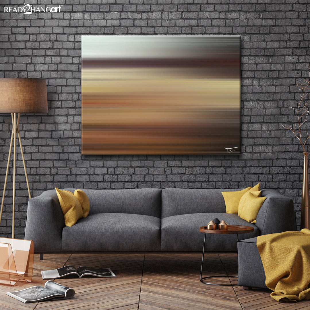 Blur Stripes LVIII' Wrapped Canvas Wall Art