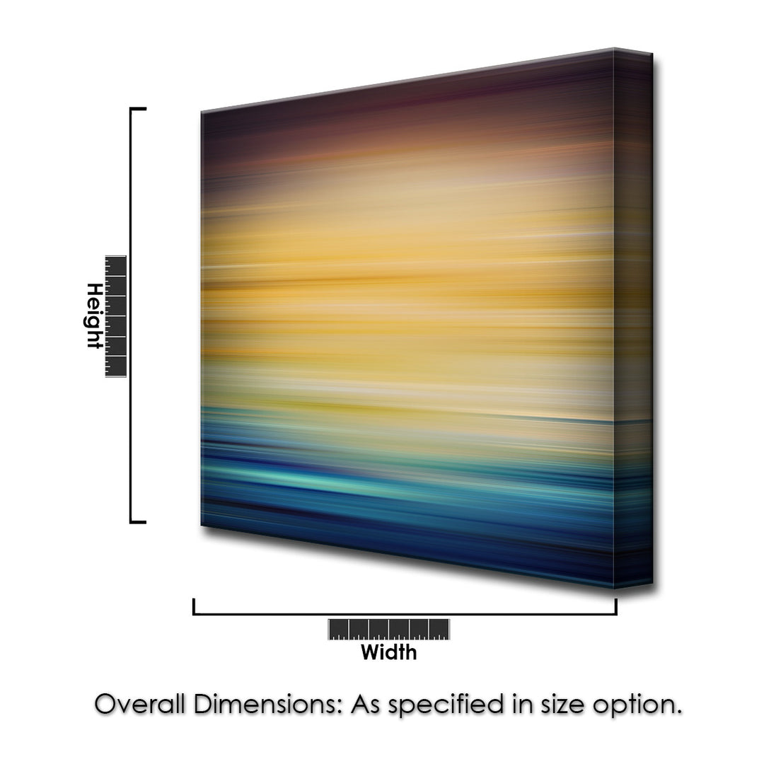 Blur Stripes V' Wrapped Canvas Wall Art