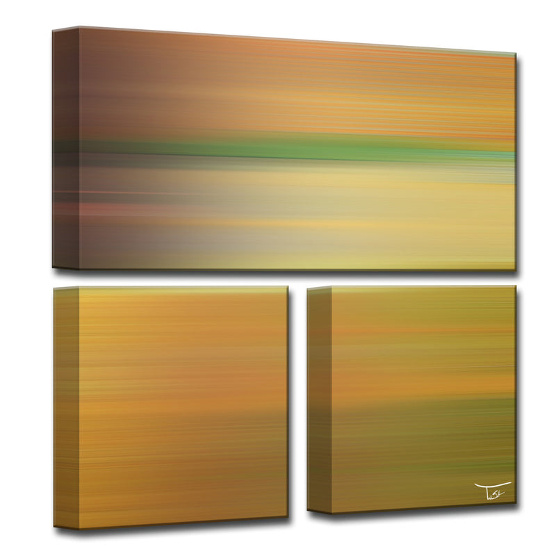 Blur Stripes LXII' Wrapped Canvas Wall Art