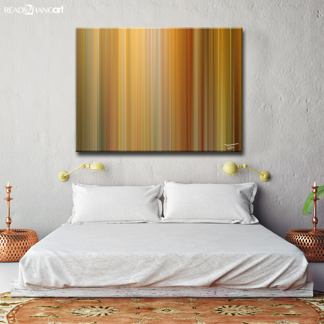 Blur Stripes LXV' Wrapped Canvas Wall Art