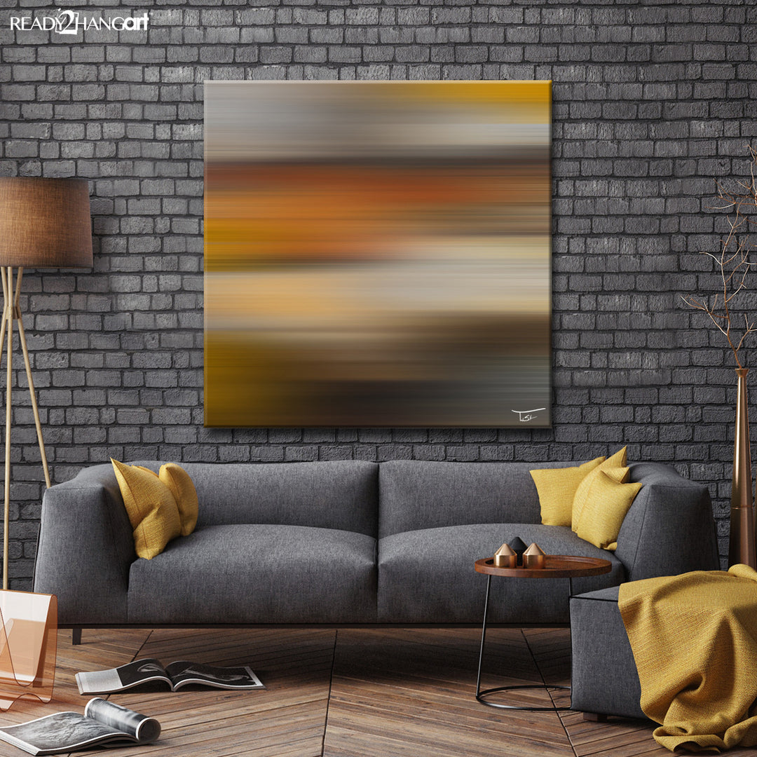 Blur Stripes LXVII' Wrapped Canvas Wall Art