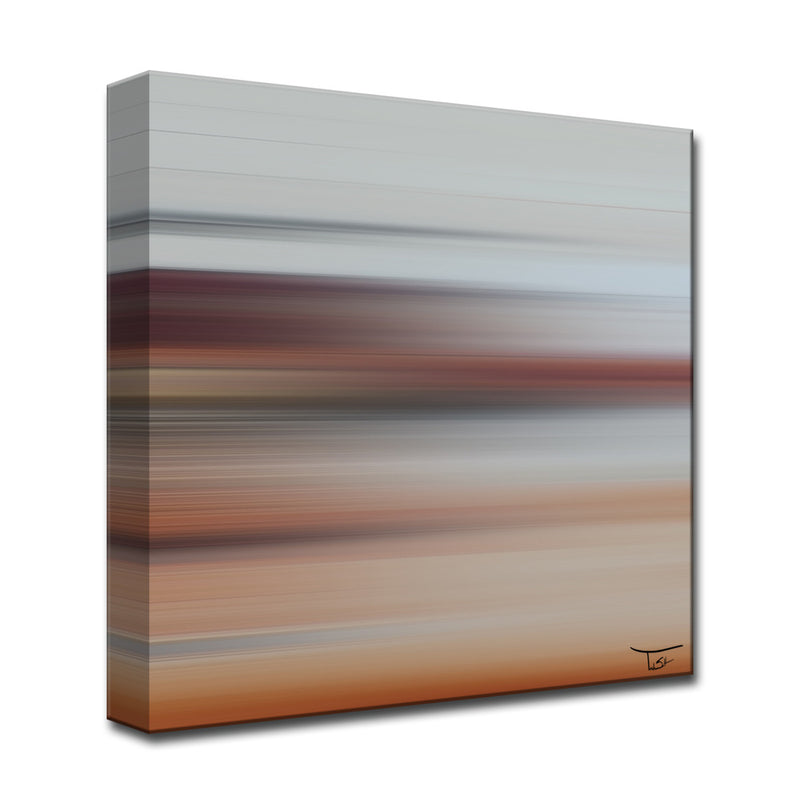 Blur Stripes LXIX' Wrapped Canvas Wall Art