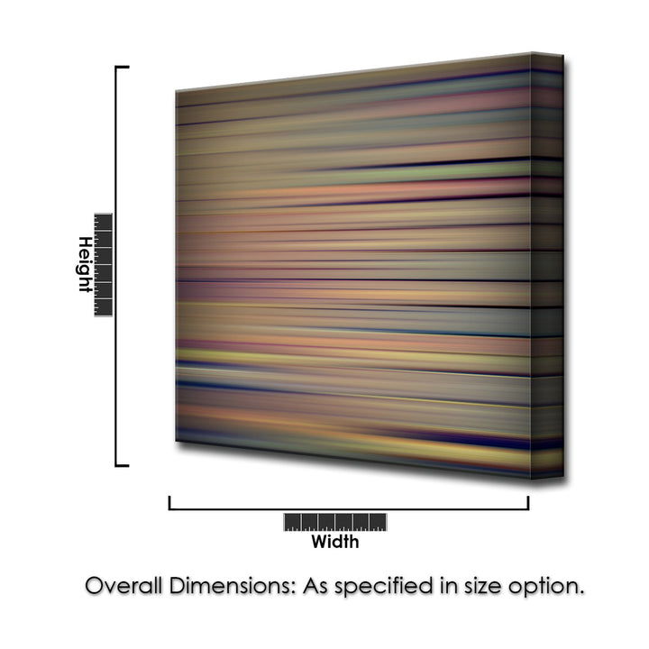 Blur Stripes VIII' Wrapped Canvas Wall Art