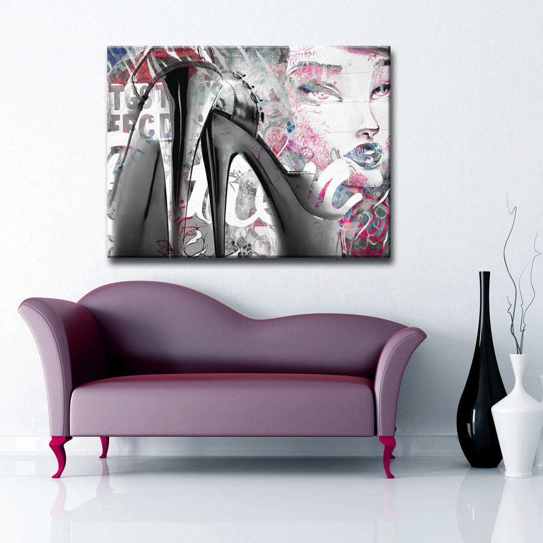Urban Fashion XXXIX' Wrapped Canvas Wall Art