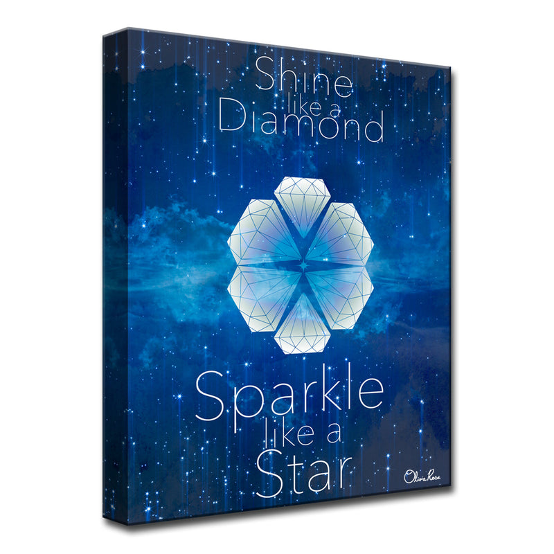 Diamonds Shine, Stars Sparkle'  Wall Art