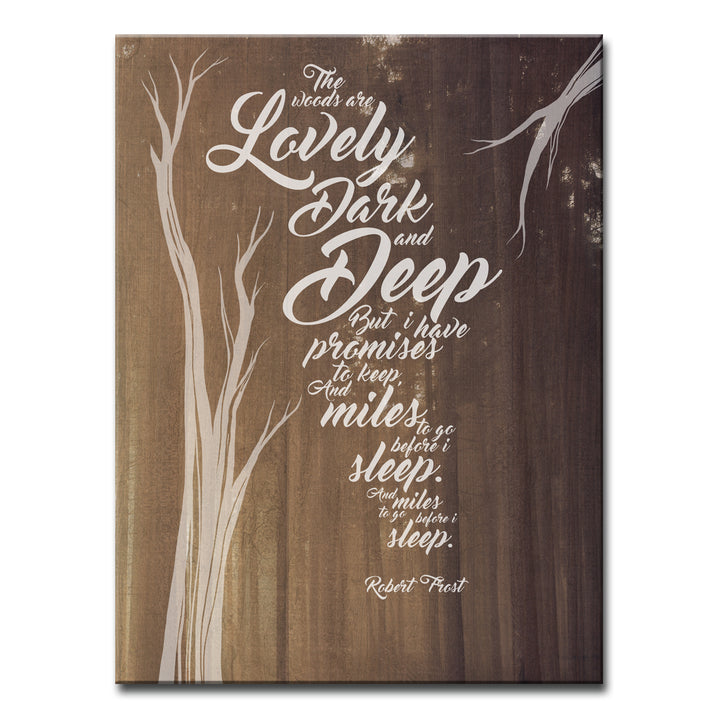 Robert Frost - Promises'  Wall Art