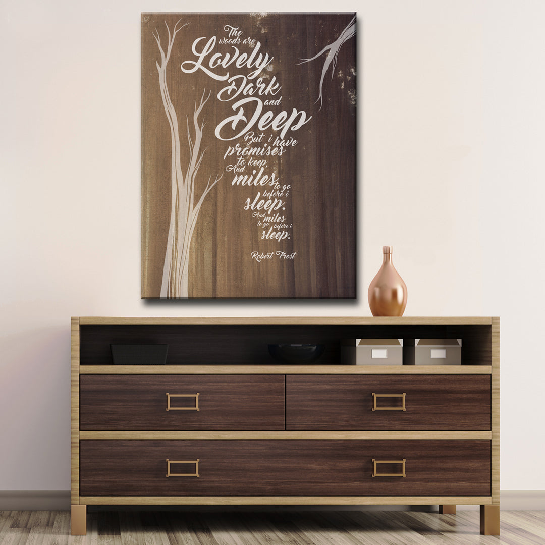 Robert Frost - Promises'  Wall Art