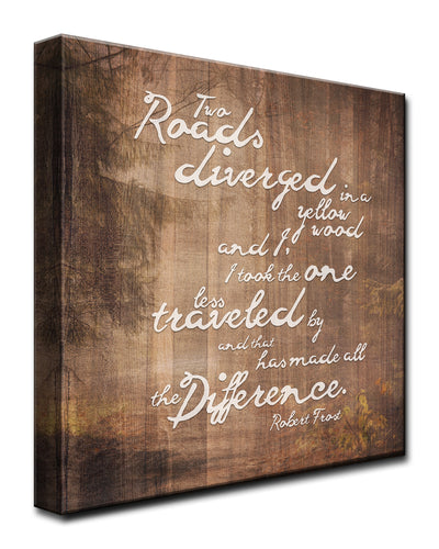 Robert Frost - Road Traveled' Art