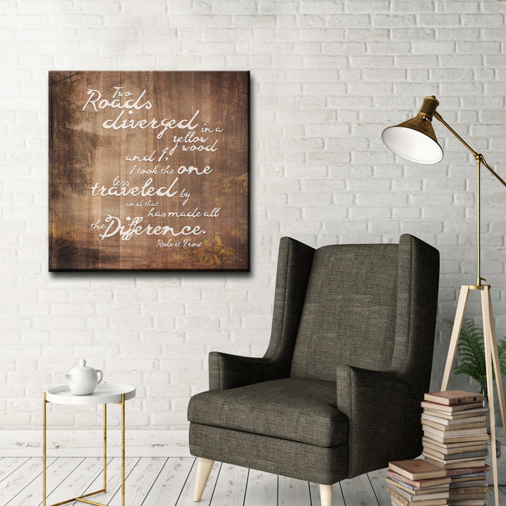 Robert Frost - Road Traveled' Art