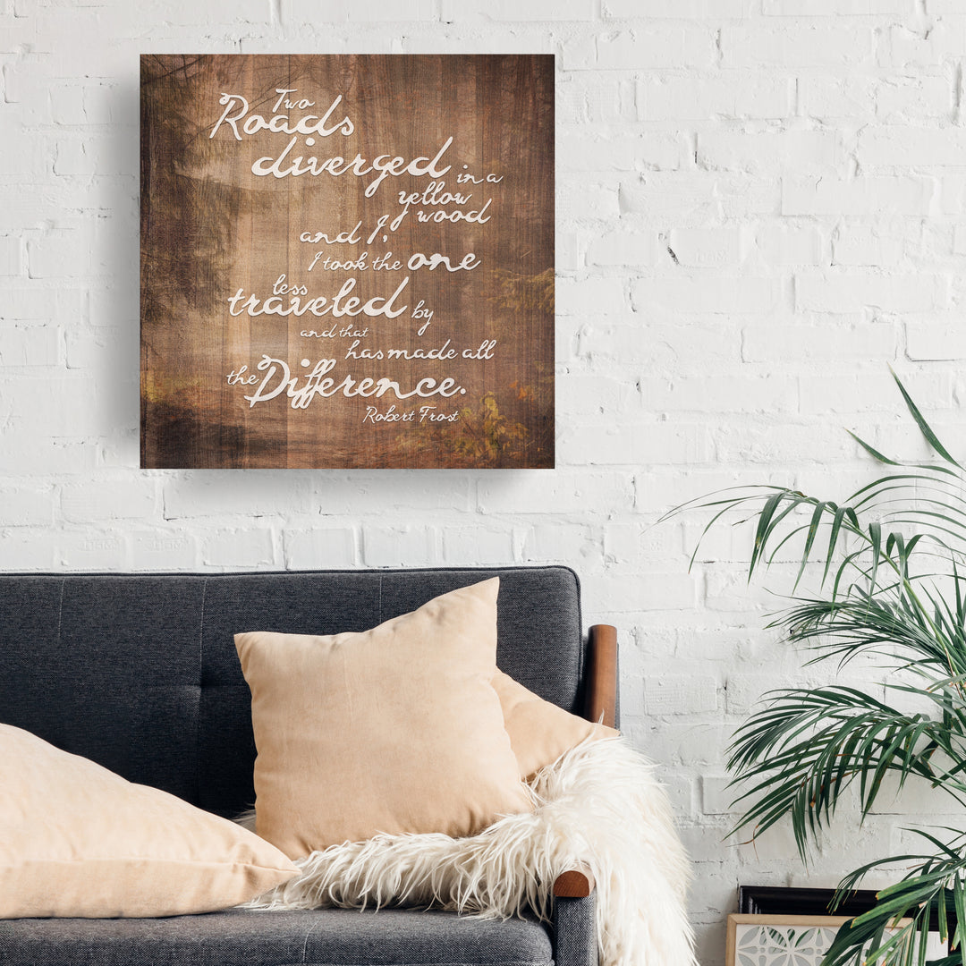Robert Frost - Road Traveled' Art