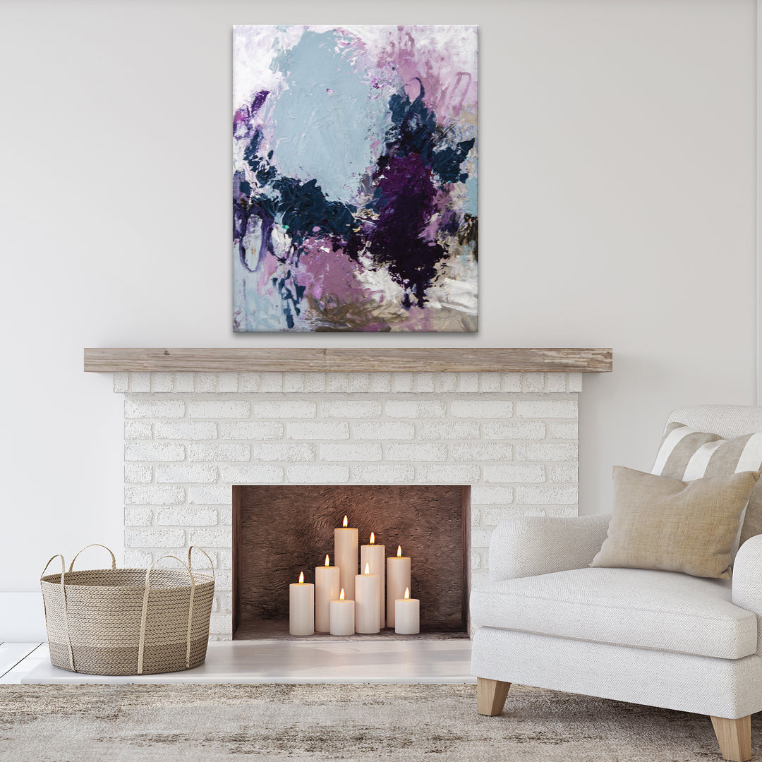 'Vineyard Vibe' Wrapped Canvas Wall Art
