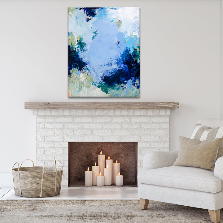 'Engulfed by Water' Wrapped Canvas Wall Art