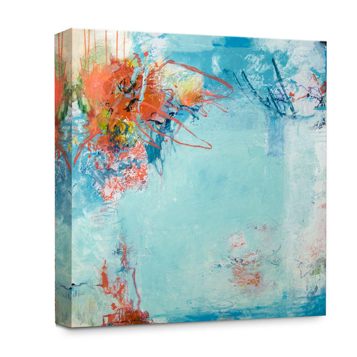'Coral Anemone' Wrapped Canvas Wall Art