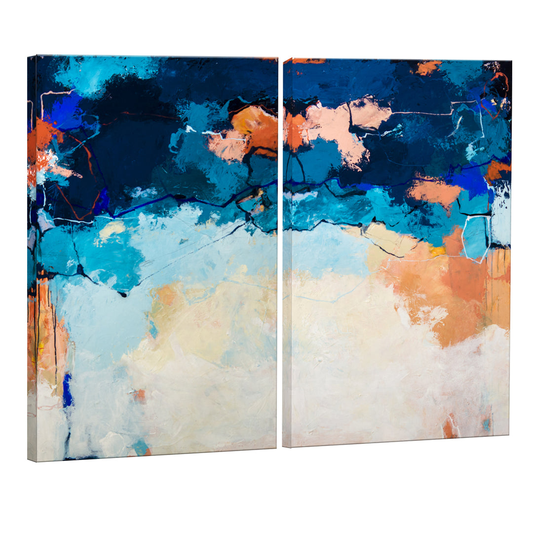 Summer Fiesta I & II' Wrapped Canvas Wall Art