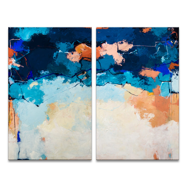Summer Fiesta I & II' Wrapped Canvas Wall Art