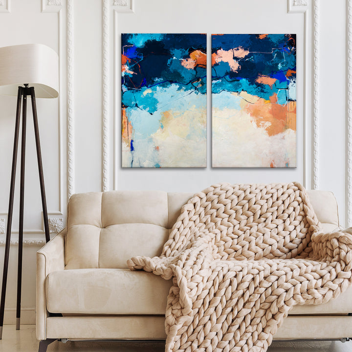 Summer Fiesta I & II' Wrapped Canvas Wall Art