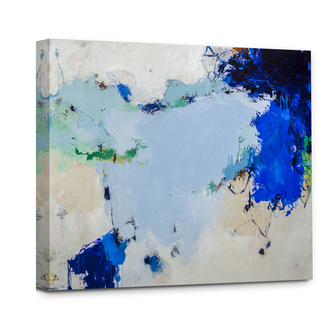 'Color Me Blue' Wrapped Canvas Wall Art