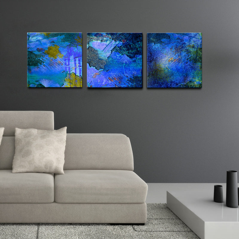 'Abstract' 3-Piece Wrapped Canvas Wall Art Set