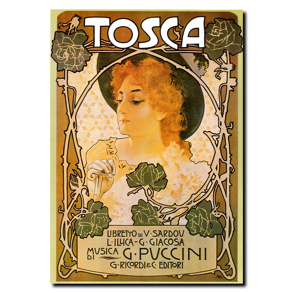 Vintage Tosca by Leopoldo Metlicovitz Wrapped Canvas Wall Art