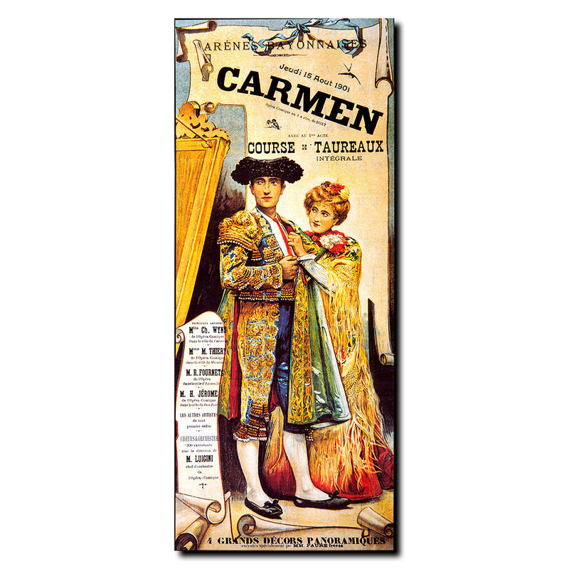 Vintage Carmen Wrapped Wrapped Canvas Wall Art