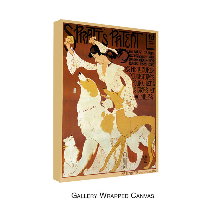 Vintage Spratts Patenet Ltd. by Auguste Roobille Wrapped Canvas Wall Art