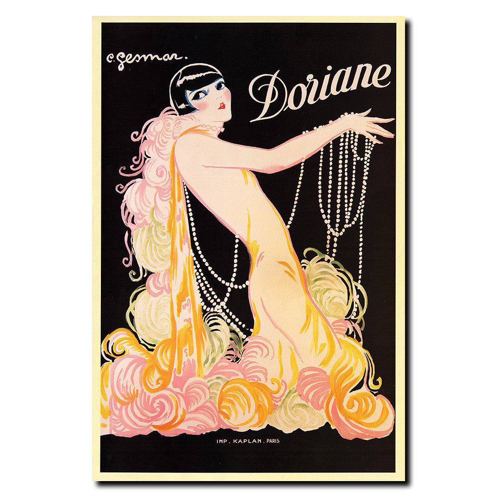 Vintage Doriane by E. Gesmar Wrapped Wrapped Canvas Wall Art