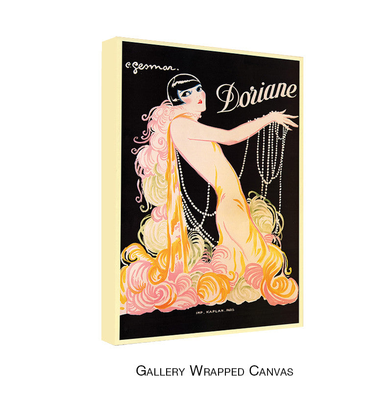 Vintage Doriane by E. Gesmar Wrapped Wrapped Canvas Wall Art