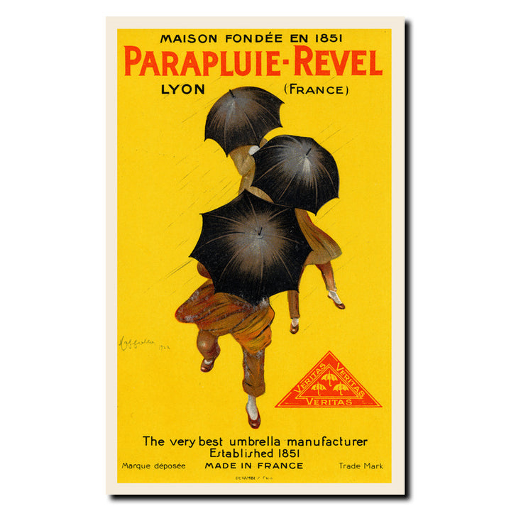 Vintage Parapluie-Revel by Leonetto Cappiello Wrapped Wrapped Canvas Wall Art